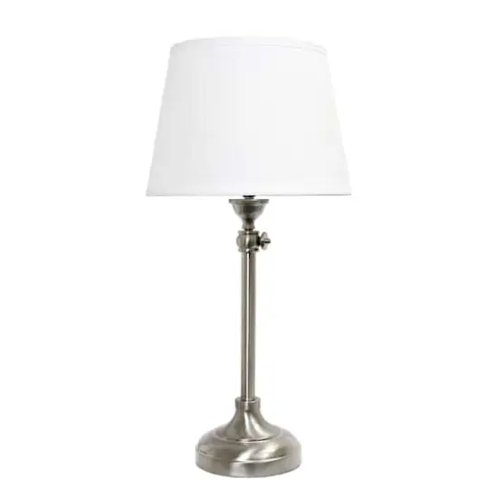 Lalia Home Brushed Nickel Extendable Lamp Set {13}