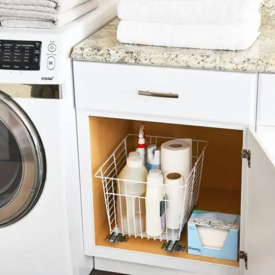 Household Essentials Glidez Sliding Vegetable Bin White {4}