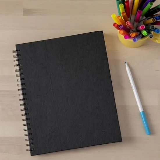 Black Wirebound Sketchbook by Artist's Loft&trade; {5}