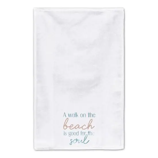 A Walk On The Beach Tea Towel Set Blue/White {5}