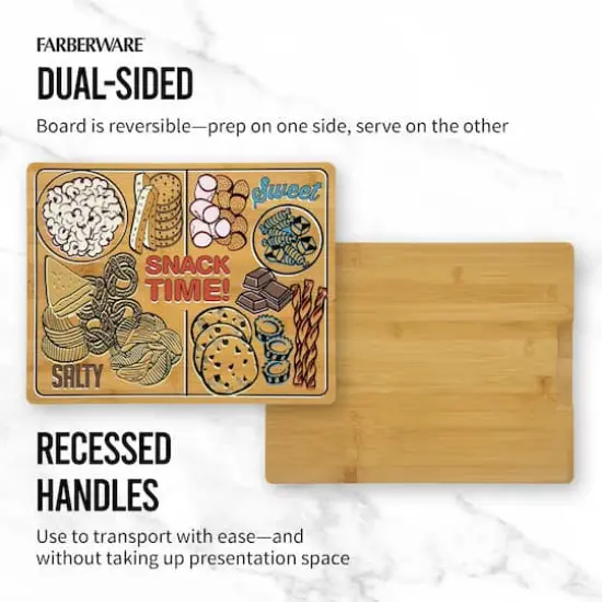 Farberware 14" Snack Time Bamboo Cutting Board {3}