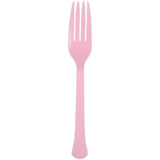 JAM Paper Premium Utensils Plastic Forks Party Pack, 48ct. Light Pink {3}