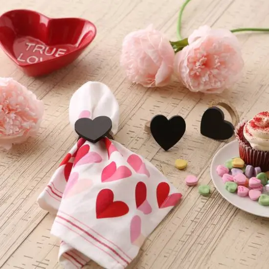 DII&reg; Heart Chalkboard Napkin Rings, 6ct. {6}