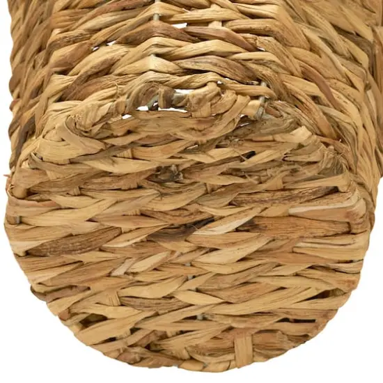 Household Essentials 10" Woven Natural Hyacinth Waste Basket {5}