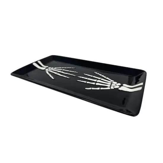 Black Skeleton Hands Serving Tray by Makery&trade; {3}