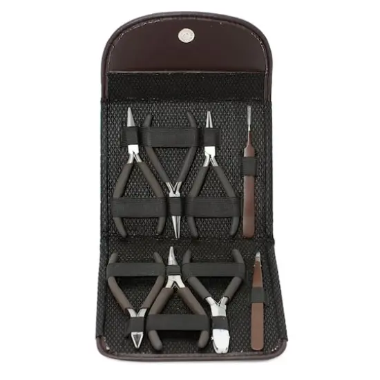The Beadsmith&reg; Fashion Color Plier Set & Clutch Chocolate {4}