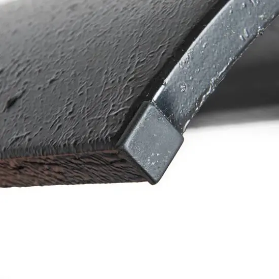 Hello Honey&reg; Black Sleek Metal Round End Table {7}