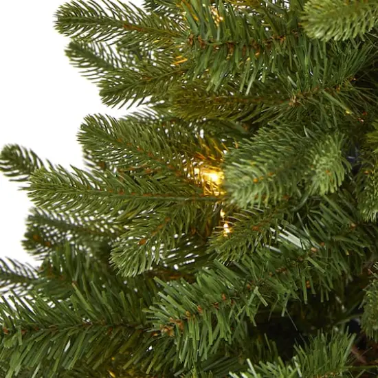 3ft. Pre-Lit Washington Fir Artificial Christmas Tree, Clear LED Lights {4}