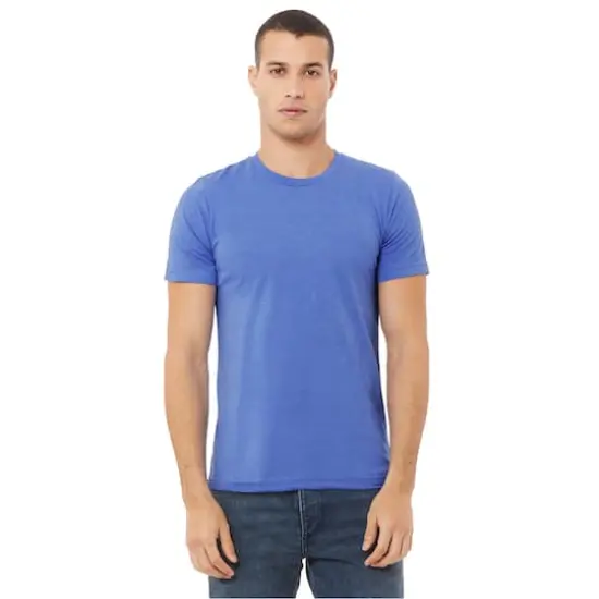 BELLA+CANVAS&reg; Adult Unisex Heather T-Shirt Columbia Blue {4}