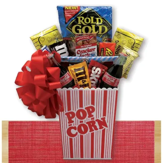 Popcorn Pack Snack Gift Basket {1}