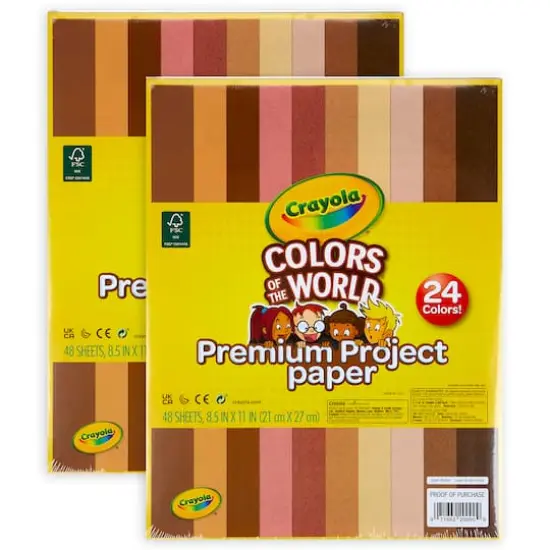 Crayola® Colors of the World Premium Project Paper, 2 Packs of 48 Sheets {1}