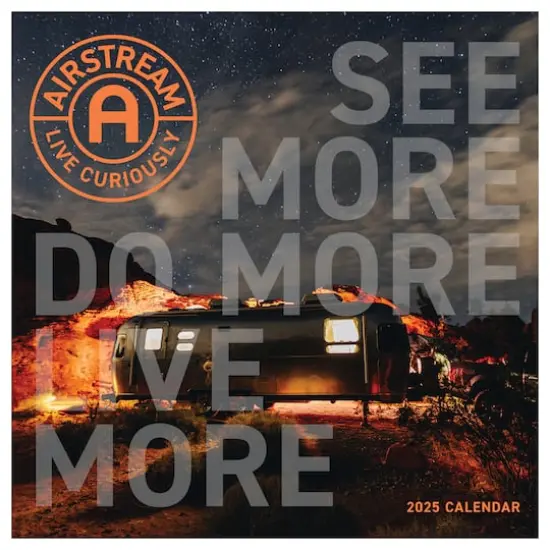 TF Publishing 2025 Airstream: Live Riveted Wall Calendar {1}