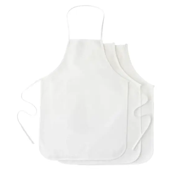 White Adult Aprons by Make Market&reg;, 3ct. {1}