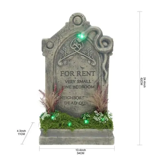 24" Lighted Tombstone by Ashland&reg; {3}