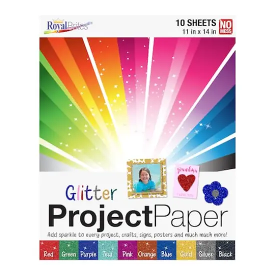 Royal Brites&reg; 11" x 14" Glitter Project Paper Pack {1}