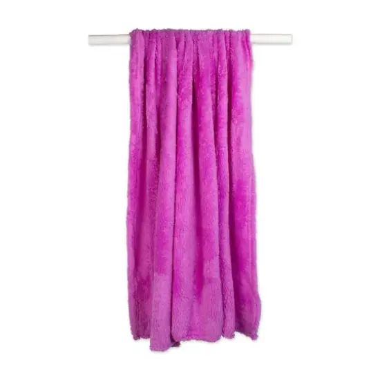 DII&reg; Fuzzy Fleece Throw 2 Pack Orchid Purple {6}
