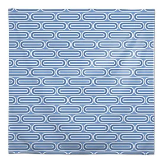 58" Groovy Blue Lines Tablecloth {3}