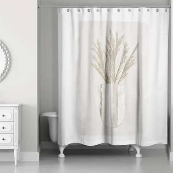 Pampas Jug Striped 71" x 74" Shower Curtain {1}