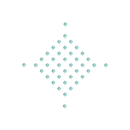 John Bead PRECIOSA 4mm Czech Crystal Bicone Beads, 40ct. Caribbean Sea AB {4}