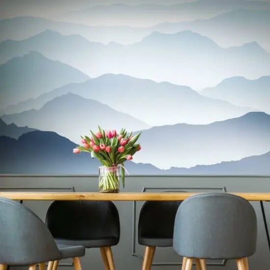 Wanderlust Blue Peel & Stick Mural {3}