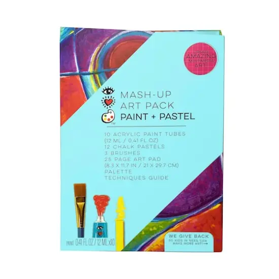 Bright Stripes Paint & Pastel Mash Up Art Pack {1}