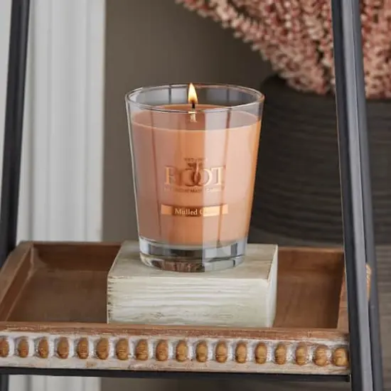 Root Candles 10.5oz. Large Scented Honeycomb Veriglass Jar Candle Mulled Cider {4}