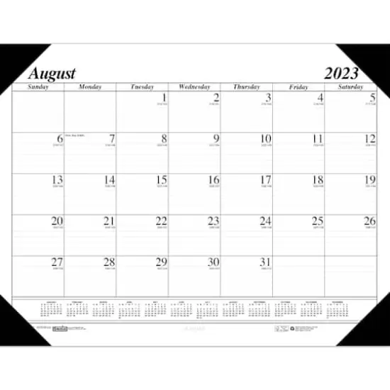 House of Doolittle 17 Month Academic Economy Desk Pad Calendar {1}