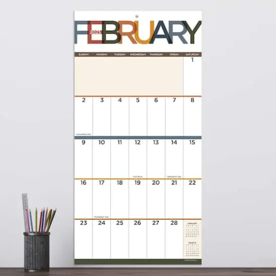 TF Publishing 2025 Big Print Wall Calendar {6}
