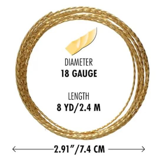 The Beadsmith® Wire Elements™ 18 Gauge Gold Tarnish Resistant Soft Temper Wire, 8ft. {4}