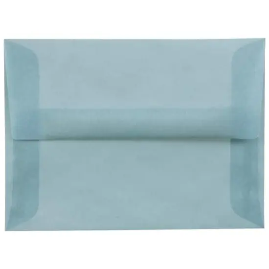 JAM Paper 4.75" x 6.5" Translucent Envelopes, 50ct. Ocean Blue {1}
