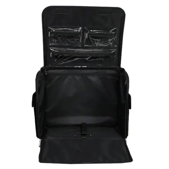 Everything Mary Collapsible Cheetah Print Rolling Sewing Machine Tote {7}