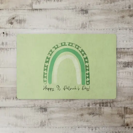 St. Patrick's Day Rainbow 18" x 27" Floor Mat {3}