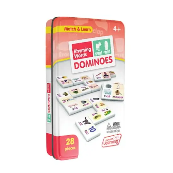 Junior Learning&reg; Rhyming Word Dominoes Match & Learn Educational Learning Game {3}