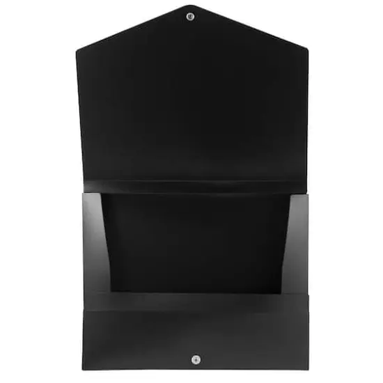 JAM Paper Black Plastic Portfolio with Snap Closure 10" x 12.5" {3}
