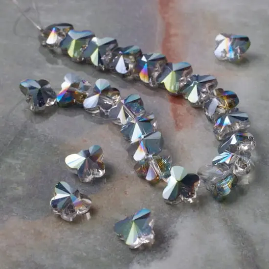 Multicolor Glass Butterfly Beads, 9mm by Bead Landing&trade; {3}