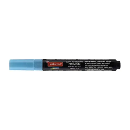 Premium Medium Tip Glow-in-the-Dark Water-Based Paint Pen by Craft Smart® Blue {1}