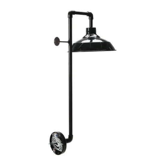 Hello Honey&reg; Metal Wall Sconce with Round Shade Black Finish {6}