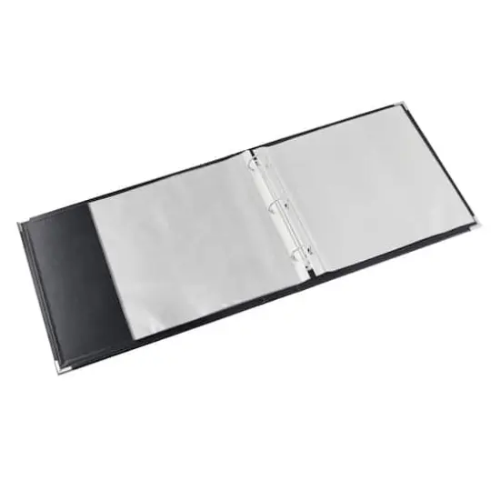 Leather D-Ring Scrapbook Album by Recollections&reg; Black {4}