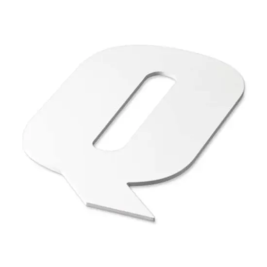 13" White MDF Uppercase Letter by Make Market&reg; Q {4}