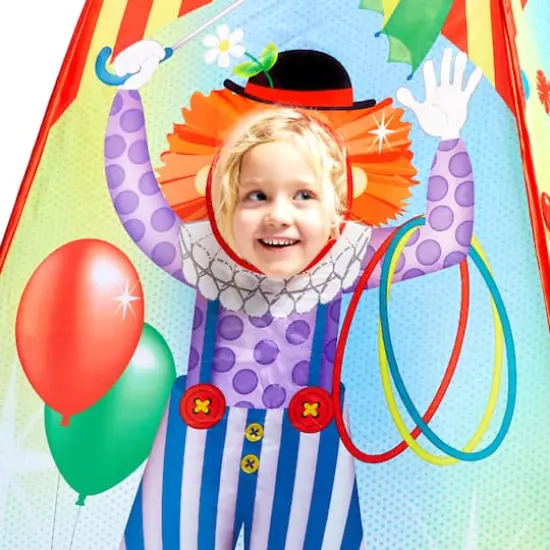 Fun2Give&reg; Pop-It-Up&reg; Circus Activity Play Tent with 4 Soft Balls {8}
