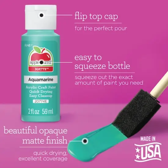 Apple Barrel&reg; Acrylic Spring Colors Paints with Mod Podge Gloss 16 Piece Set {4}