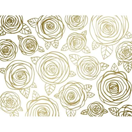 JAM Paper 3.87" x 5" Golden Blooms Blank Note Cards & Envelopes, 20ct. {1}