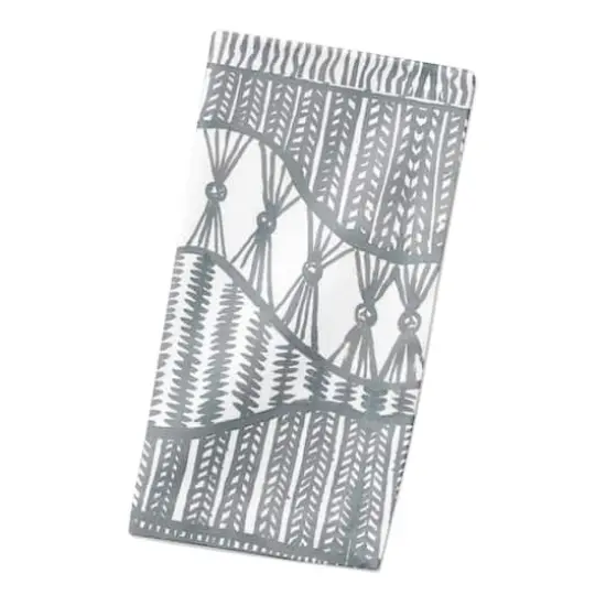 Lace Pattern Cotton Twill Napkin Blue {3}