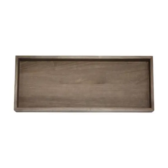 Hello Honey&reg; Multicolor Reactive Glaze Mango Wood Tray With Taper Holder & 4 Vases Set {6}