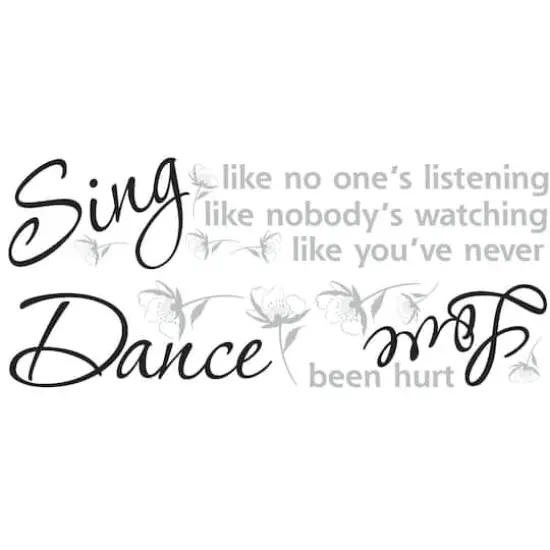 RoomMates Dance, Sing, Love Peel & Stick Wall Decals {1}