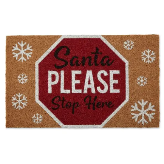 DII&reg; Santa Please Stop Sign Doormat {1}