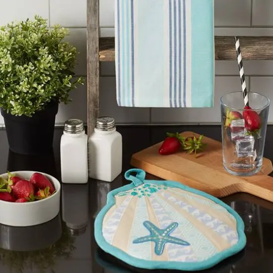 DII&reg; Seashell Potholder Gift Set {12}