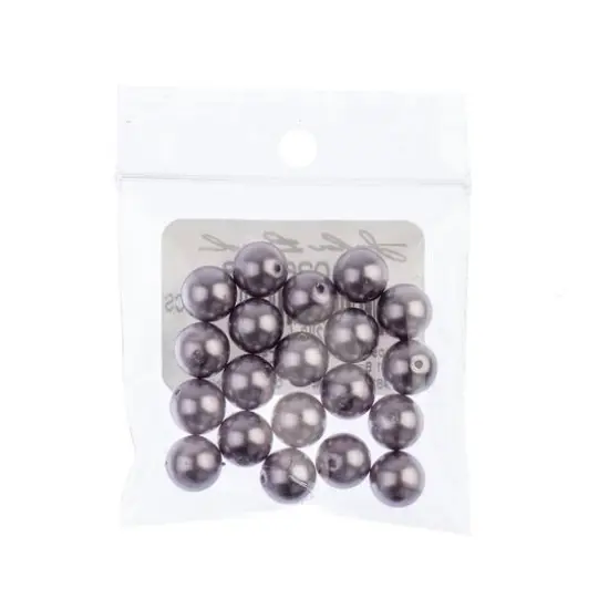 Preciosa Maxima 8mm Glass Nacre Pearls, 20ct. Lavender {3}