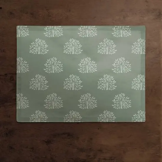 Blooming Bush Cotton Twill Placemat Green {3}
