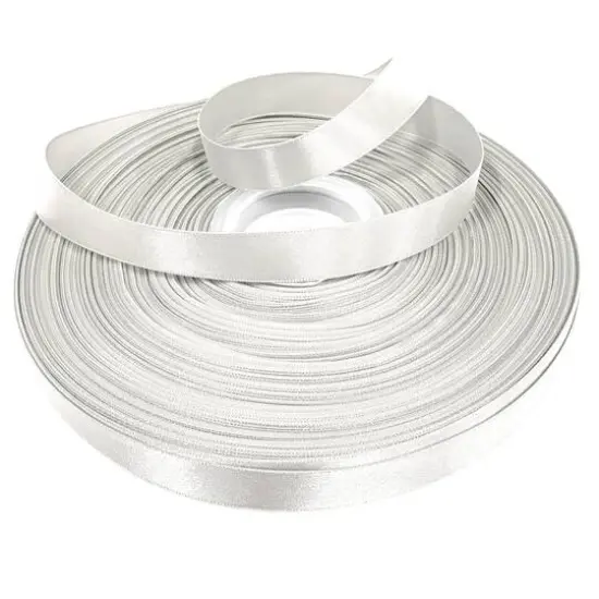 Gwen Studios Single Faced Satin Ribbon White {4}